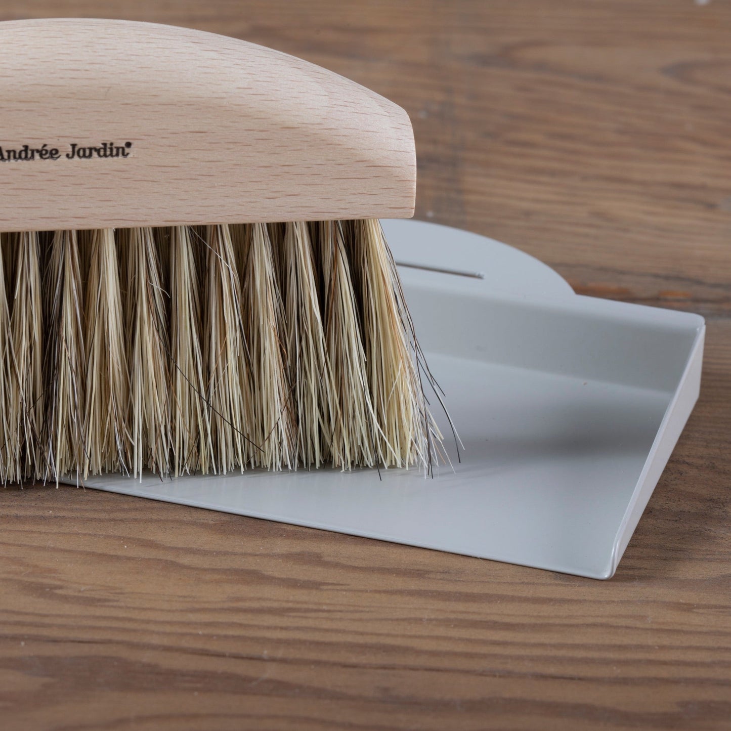 Table Brush and Dustpan Set, Grey