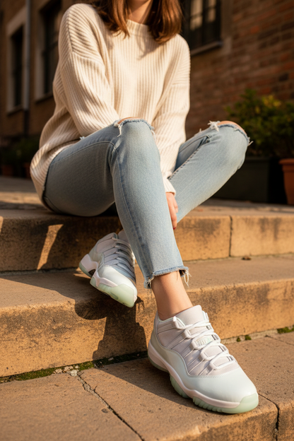 Air Jordan 11 Retro Low Igloo - Sitting Pose